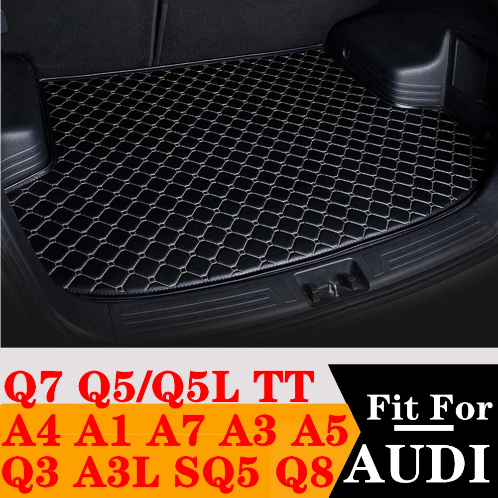 

Car Trunk Mat For AUDI Q3 SQ5 TT Q7 A3 A3L A7 A4 Q5 Q5L A1 A5 Q8 A6 Avant Rear Cargo Liner Tail Boot Tray luggage Pad AUTO Parts