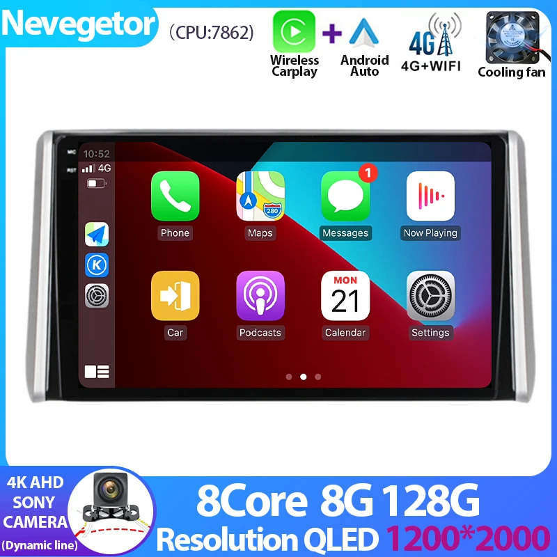 Pour Toyota RAV4 Rav 4 2018 2019 2020 2 Din radio de voiture système