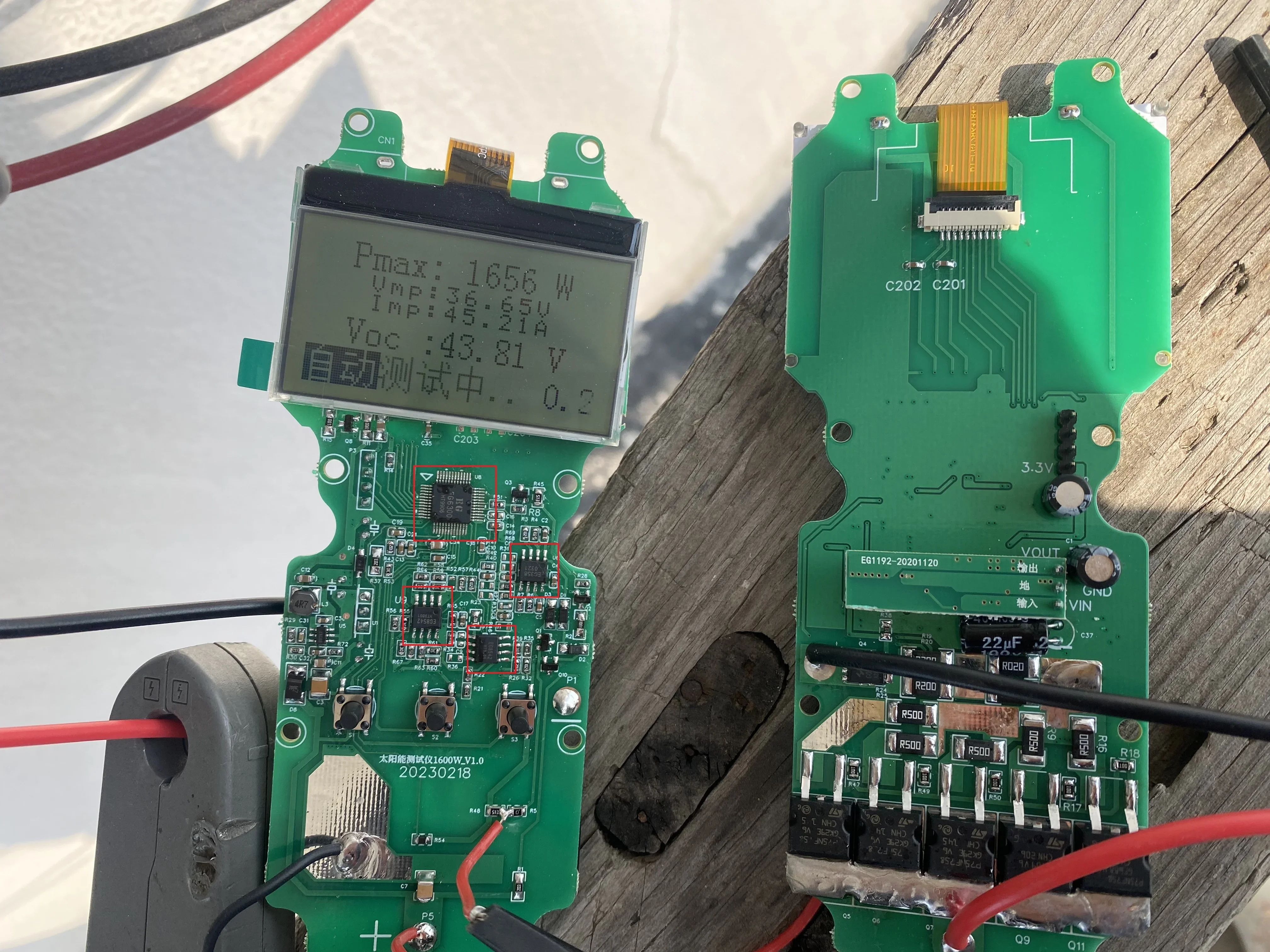 EY1600W LCD MPPT solar panel multimeter solar panel tester smart current tester voltage tester digital power PV meter VOC 5
