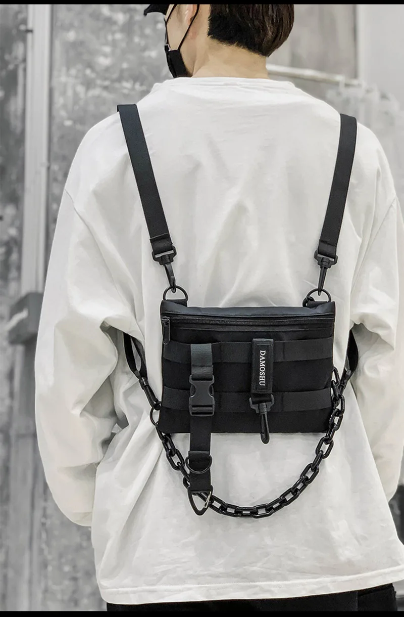 Functional Tactical Chest Bag For Unisex Fashion Bullet Hip Hop