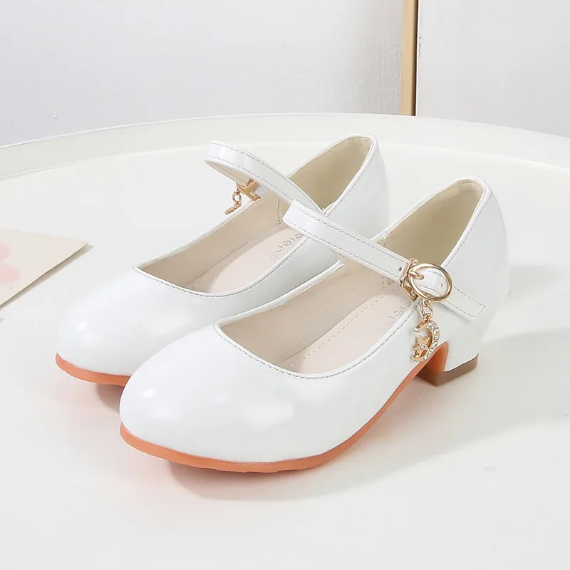 Girls High Heels Formal Occasion Children Bridesmaid Ceremony Princess Party Sandals