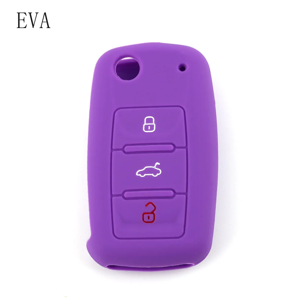 Silicone Car Key Case Cover For Volkswagen VW POLO Tiguan Passat B5 B6 Golf 4 5 6 7 Scirocco Jetta MK6 Octavia Auto Keys Protect key case key case cover car key shell