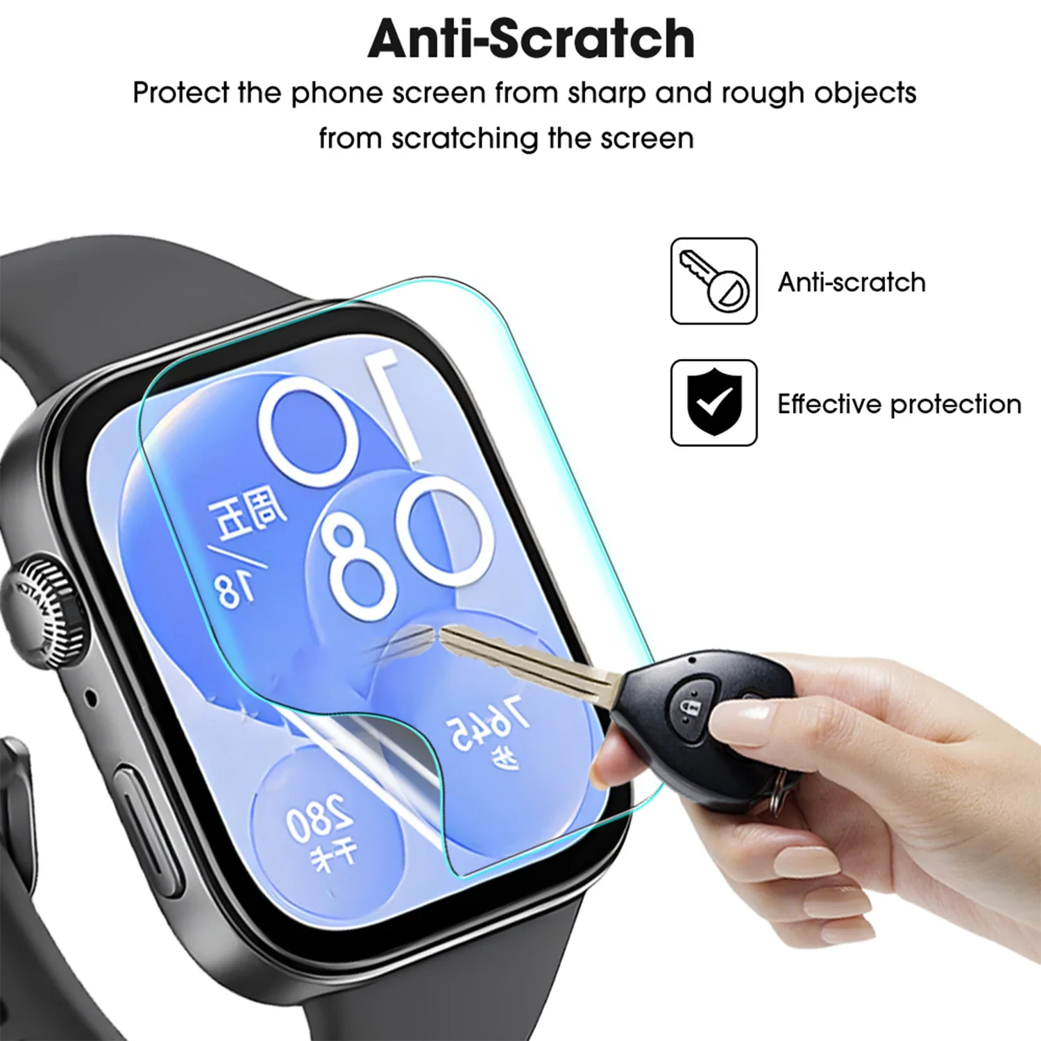 TPU Hydrogel Film Protective Films for Huawei Watch Fit 2/3/4 Pro ES Screen Protectors Anti-scratch Watch Film for Huawei Fit 4