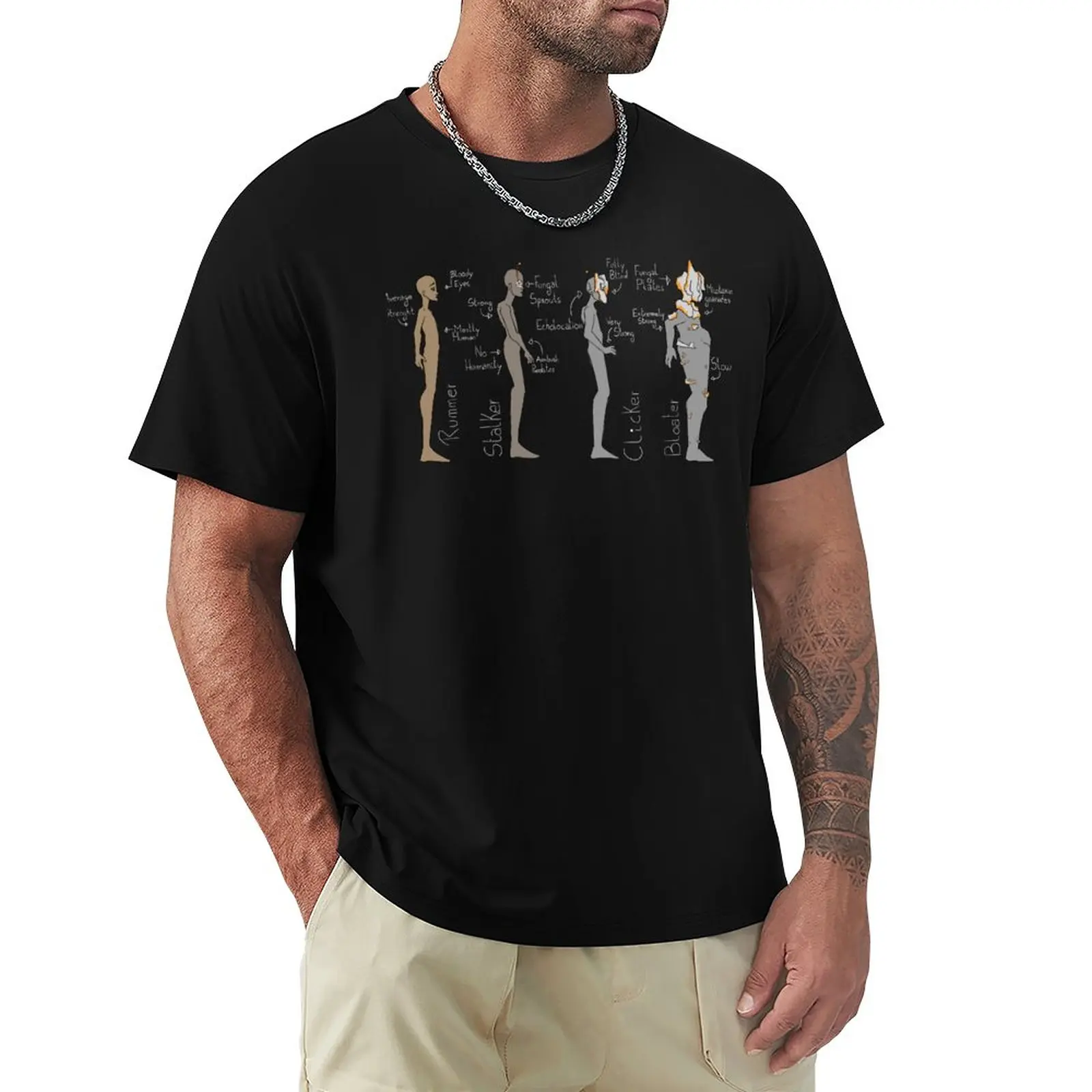 

Last of us bestiary T-Shirt animal prinfor boys hippie clothes heavyweight t shirts for men