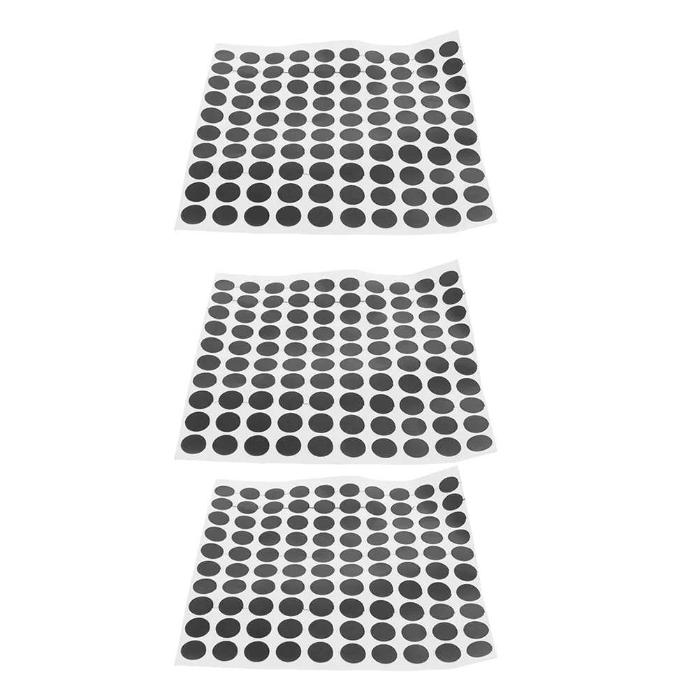 

3 Sheets Billiard Black Spot Spots Stickers Accessories Pool Table Dot