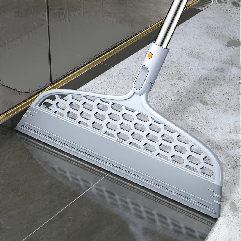 MagicSiliconeBroomLengthenFloorCleaningSqueegeePetHairDustBroomsBathroomFloorWiper