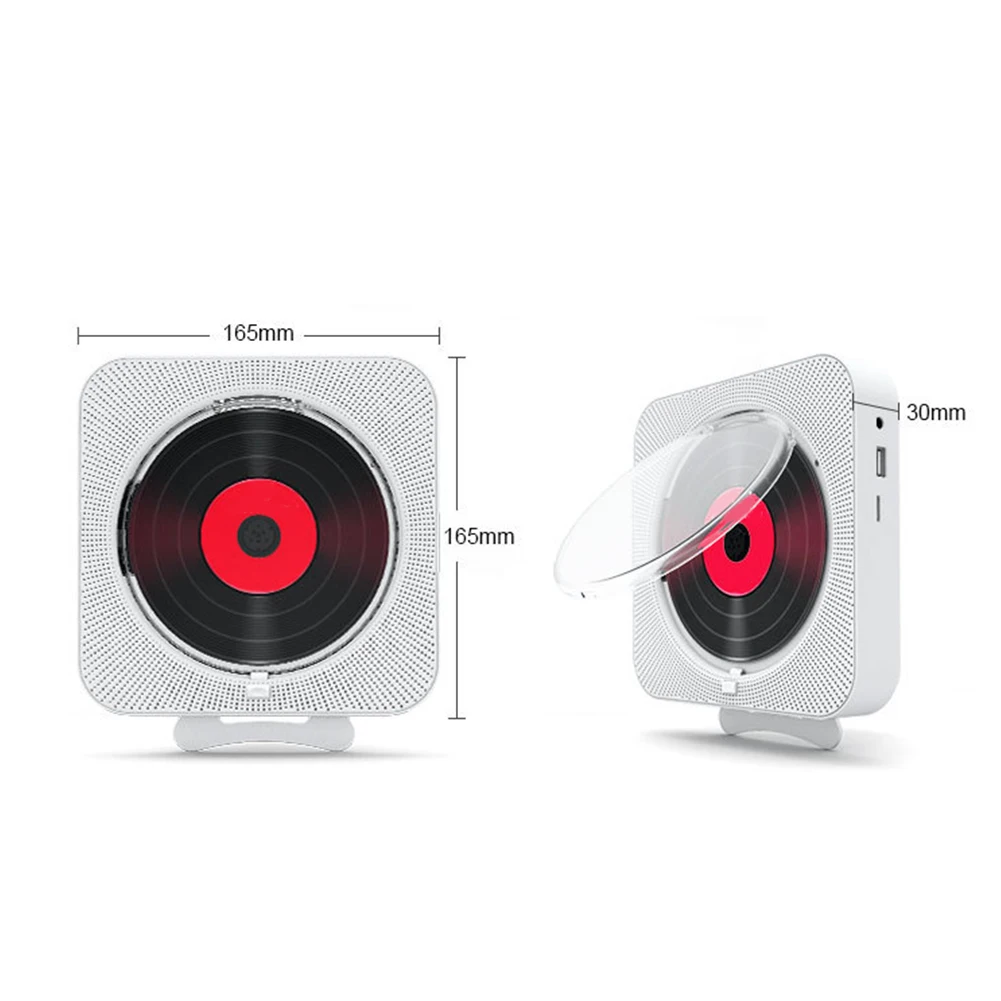 Portable CD Music Player Wall Mounted Bluetooth-compatible 5.1 Stereo Speaker Music Player Stereo Speaker CD PlayerB