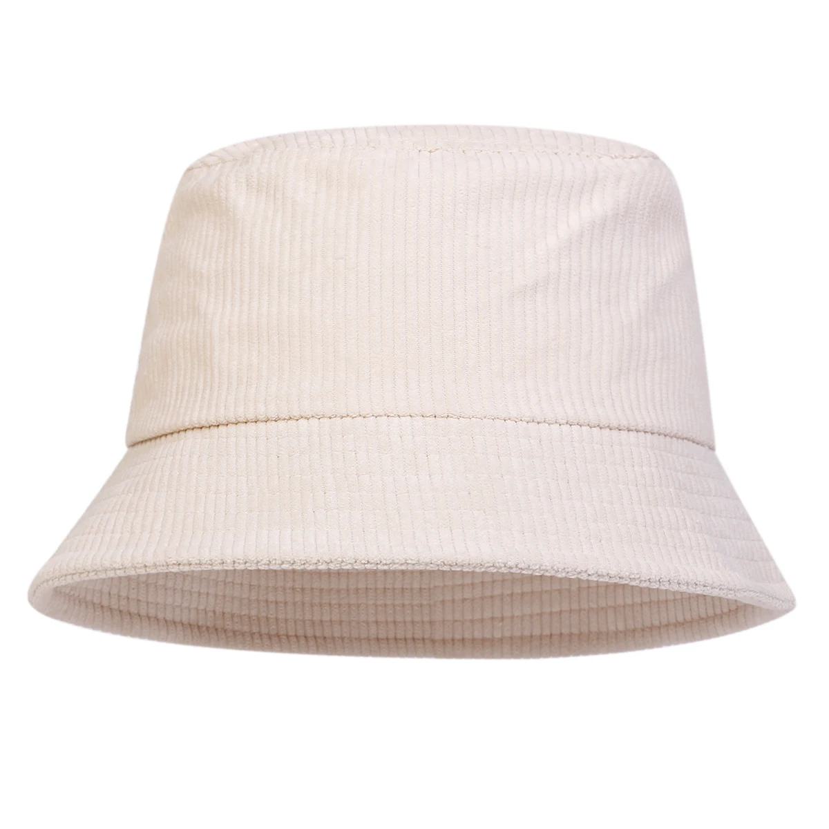 Unisex Einfarbiger Cord-Fischerhut Persönlicher Bucket Hat Outdoor Freizeitmütze Sonnenschutzhut – Detail 5
