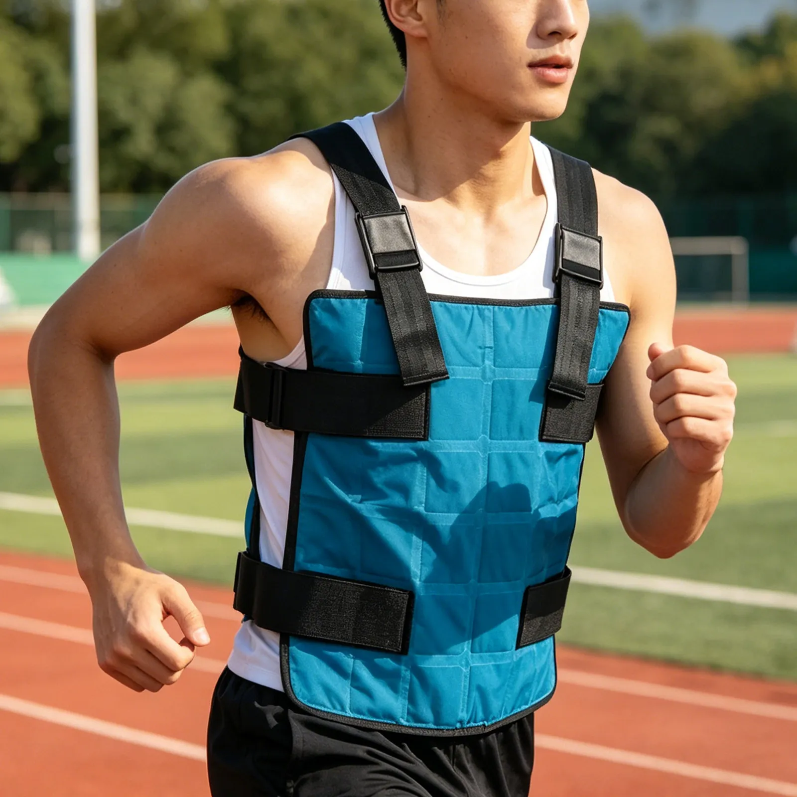 여름용 쿨링 베스트 통기성 메쉬 민소매 셔츠 가벼운 속건 야외 스포츠 탱크탑 더운 날씨용 쿨링 베스트