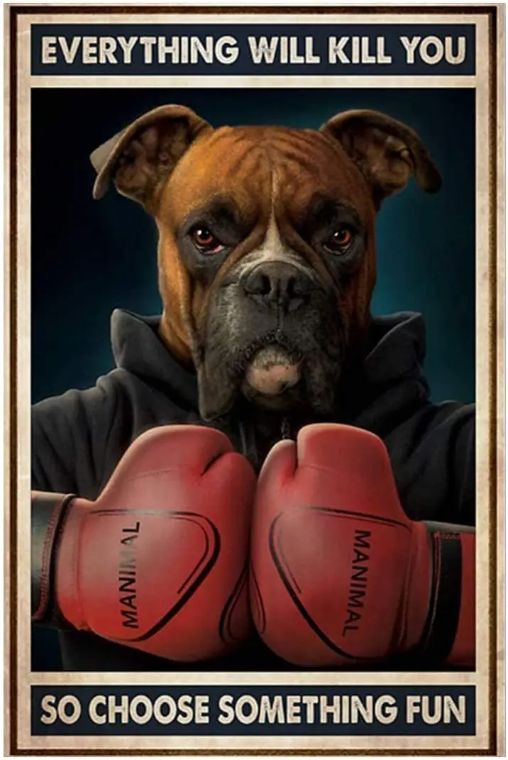 

Boxer Retro Metal Tin Sign, So Choose Some Interesting Poster Gift Tavern Garage vintage home decor