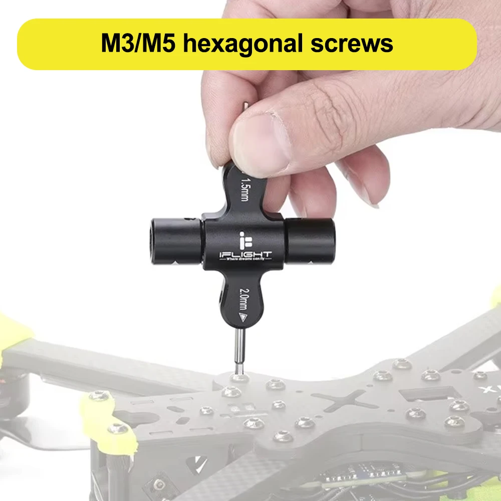 M5 렌치 1.5mm/2mm 드라이버 기존 M2/M3 나사용 단방향 베어링 도구가 내장된 프로펠러 제거 도구