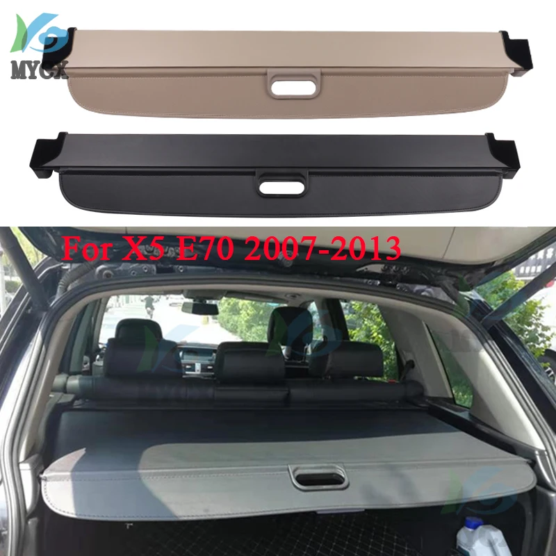 

Багажник багажника для BMW X5 E70 2007-2013 защитный щит задняя багажная занавеска Выдвижная перегородка конфиденциальность автомобильные аксессуары