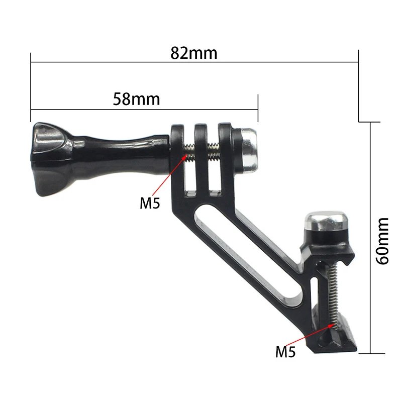 Vertical Gun Rail Mount 20mm Picatinny Adapter For GoPro 13 12 11 10 9 8 SJCAM AKASO Insta360 DJI Osmo Action Camera Accessories