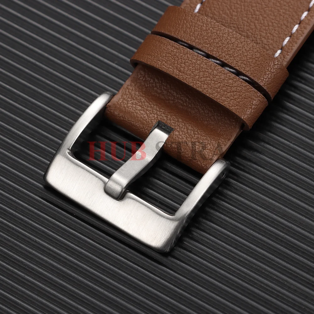Elegant Leather Quick Release Watch Strap | Fashionable Universal Watchband in Black, Blue, and Brown