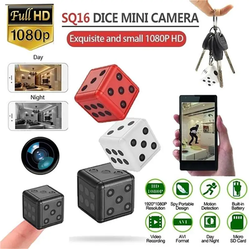 3 Colors SQ16 HD 1080P Mini Camera Portable Motion Detection DVR Video ...