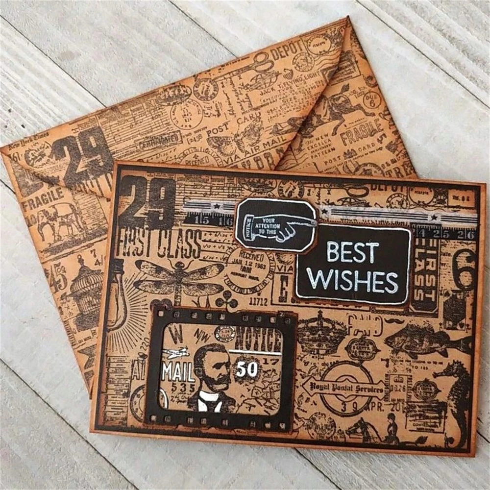 Dragonfly Express First Class Parcel Post Clear Silicone Stamp DIY Crafts Card Album Making Scrapbooking Stencil New