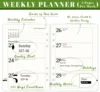 2025 A5 Weekly & Monthly Planner Binder Refill Insert - 5.8"x8.3", 100GSM Paper, 6 Hole Punched for Refillable A5 Binder 3