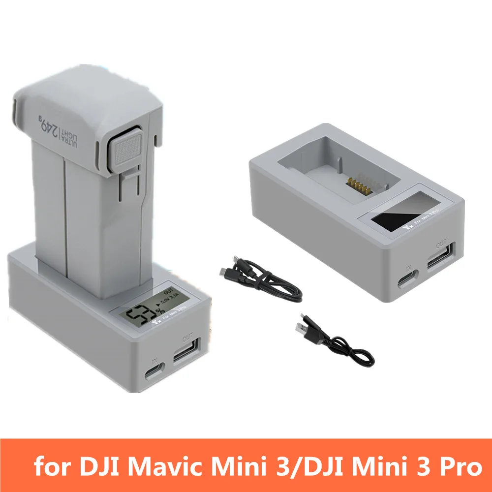 

Зарядное устройство USB/Type-C с дисплеем для мини 3 Pro /Mini 3
