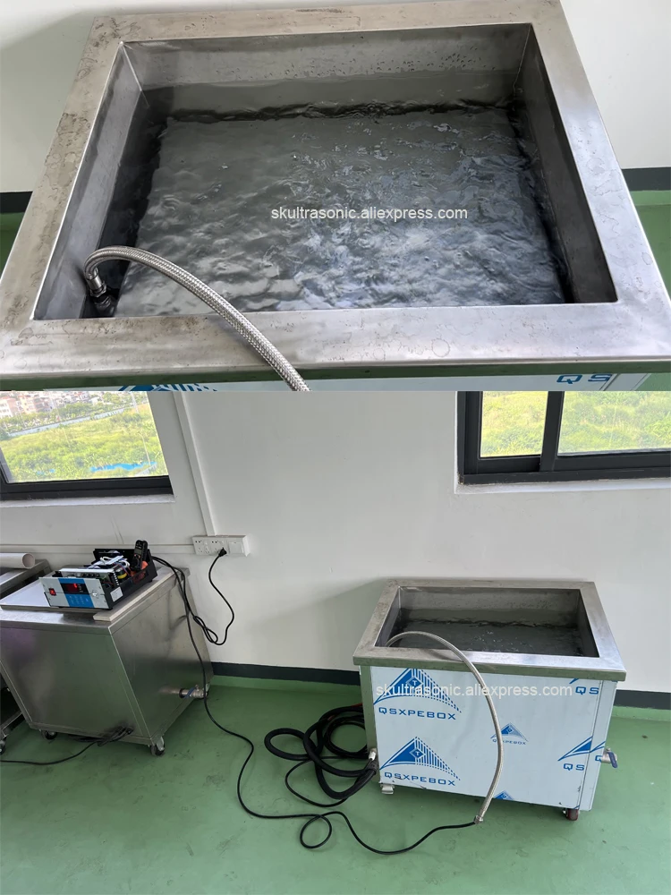 Description Picture 3 of item600W Immersible Submersible Ultrasonic Cleaning Transducer For Hardware Metal Parts Oil Rust Degreasing