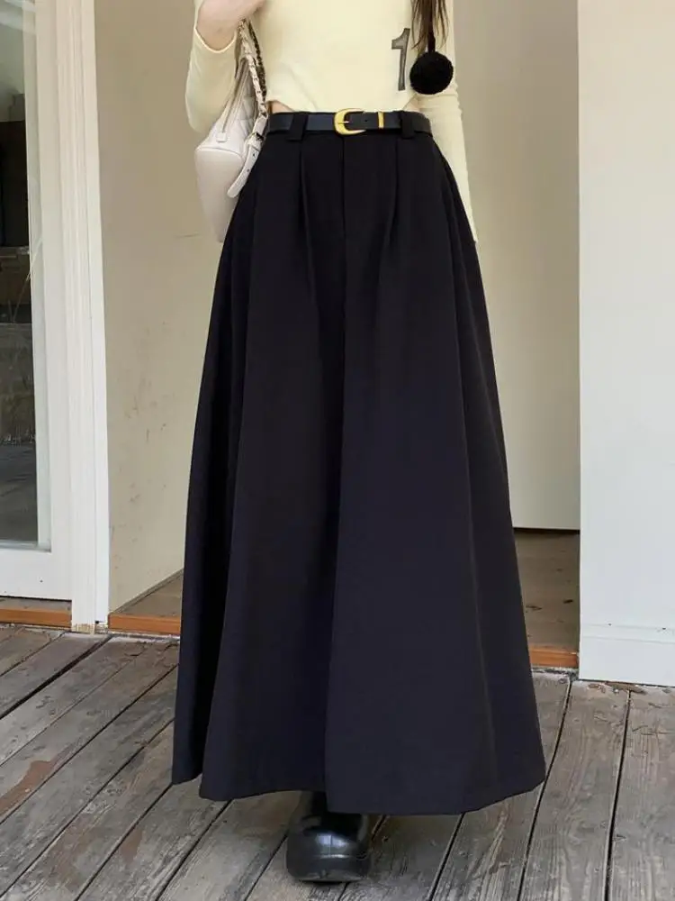 ★as''on★AUTUMN SKIRT / BLACK★正規品/韓国送料込 Amazon.com: ZuoxiaoTang Korean Style Office Thickened A-line
