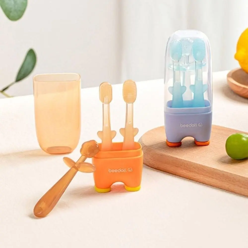 Babies Silicone Toothbrush Children's Toothbrushes Babies First Toothbrush Tongue Cleaning Baby