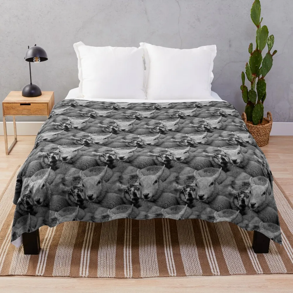 

Sleep sheep Throw Blanket Vintage Blanket Blanket Sofa