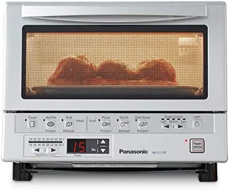 

Oven FlashXpress with Double Infrared Heating and Removable 9 Inner Baking Tray, 1300W, 12 x 13 x 10.25 inches, Silver