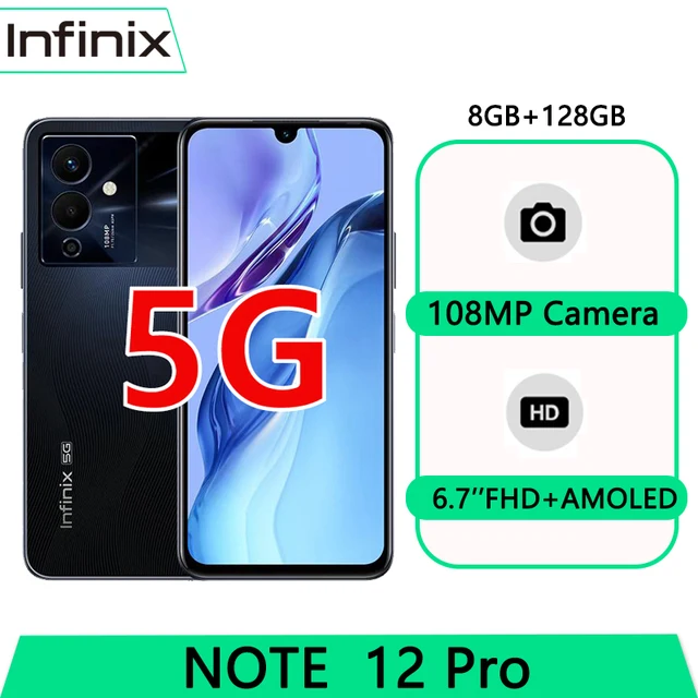 infinix NOTE 12 PRO 5G Smartphone 8GB 128GB 6nm Dimensity 810 Ultra ...