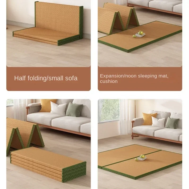 Folding Tatami Mats Coconut Palm Student Dormitory Mattresses Sleeping Mats Floor Lunch Break Hard Floor Pad