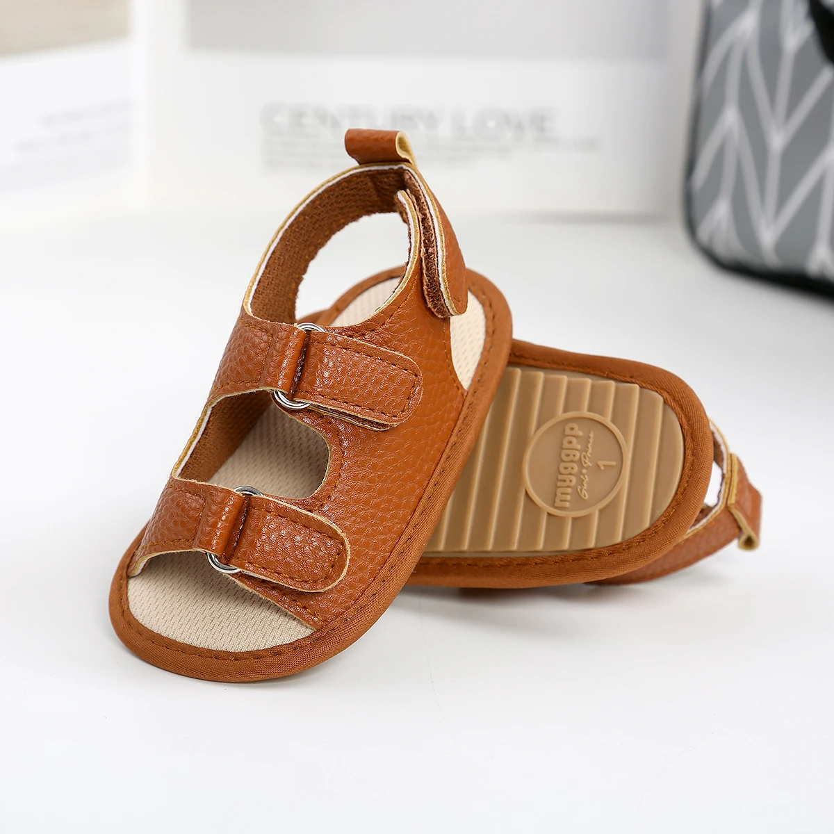 Newborn PU Non-Slip Child Summer Boys Fashion Sandals Sneakers Shoes 0-18 Month Baby 1