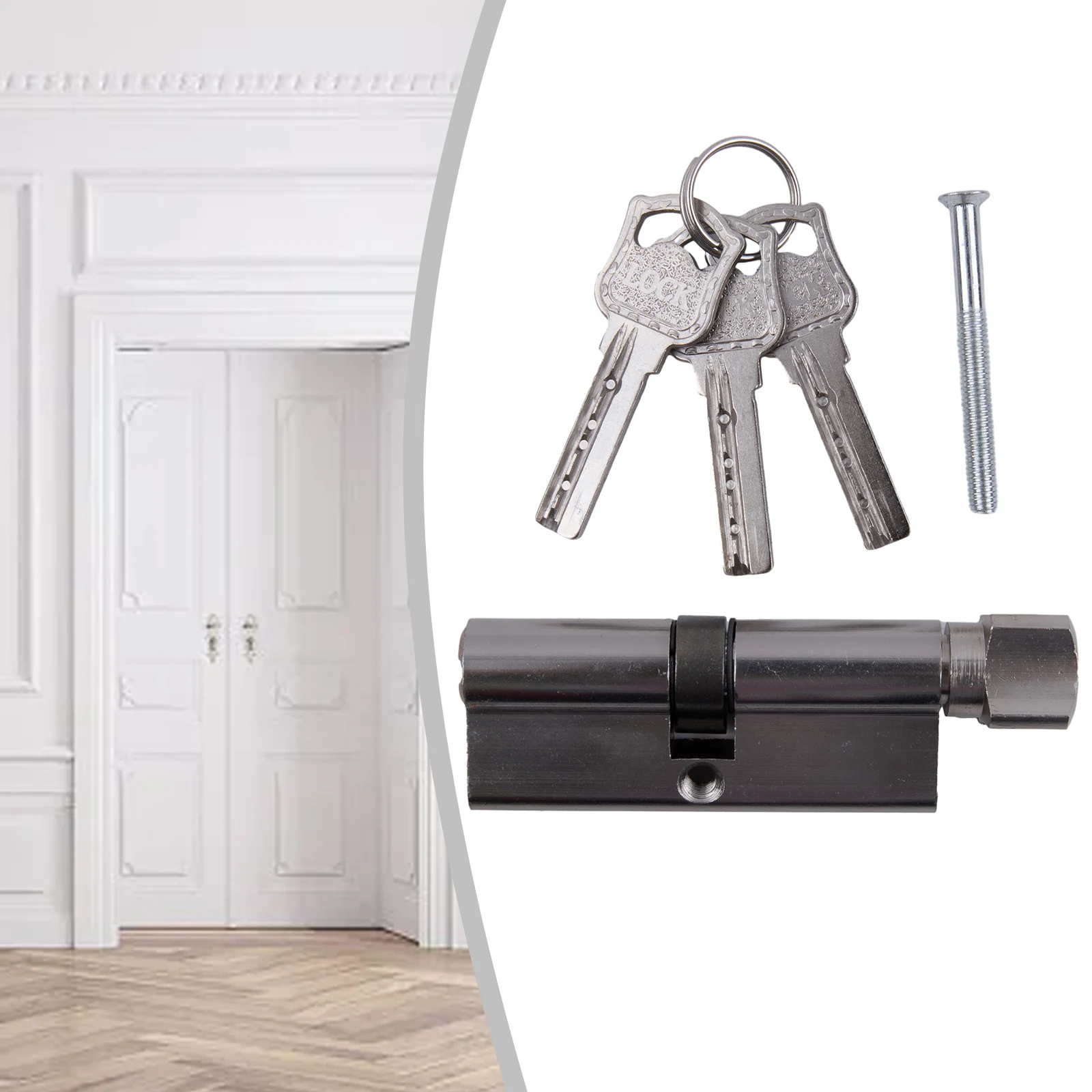 70 Lock Cylinder for Indoor Bedroom Doors And Anti-theft Entrance Zinc Alloy Aluminum Alloy Brass Door Lock