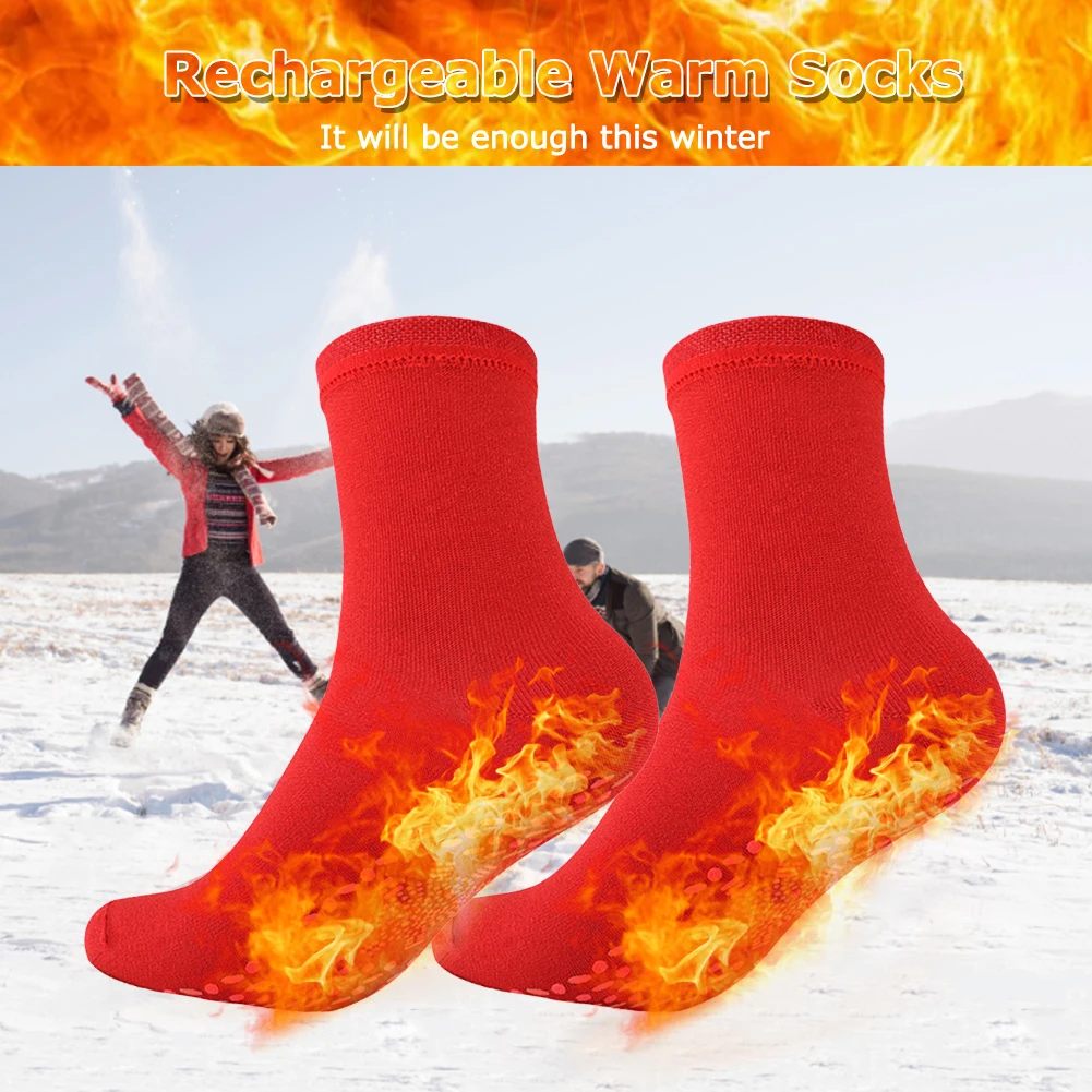 Winter Warm Massage Socks Comfortable Multifunctional Sports Warm Stockings Anti-Freezing Anti-Fatigue for Fishing Camping
