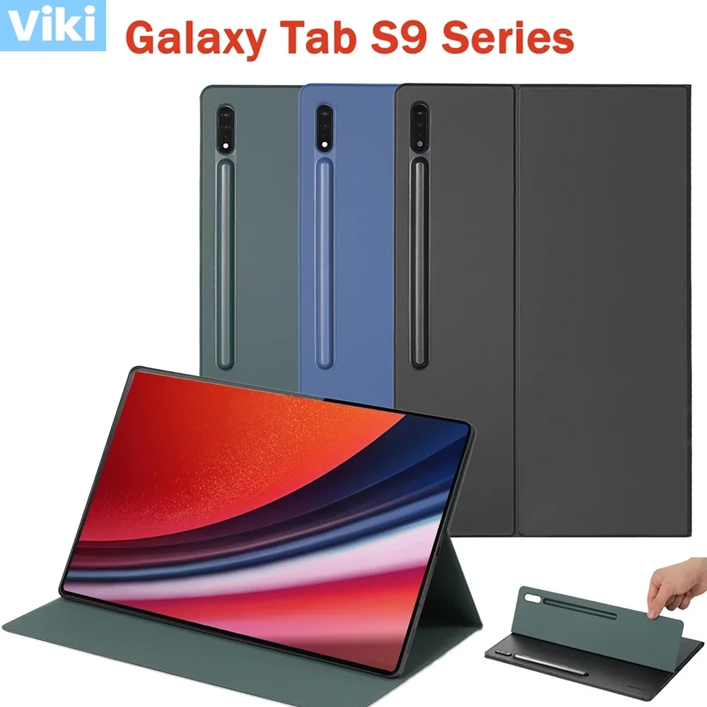 

Магнитный чехол для Samsung Galaxy Tab S9 Plus, чехол-подставка с автоматическим включением сна и пробуждением для Galaxy Tab S9 Ultra с держателем для карандашей