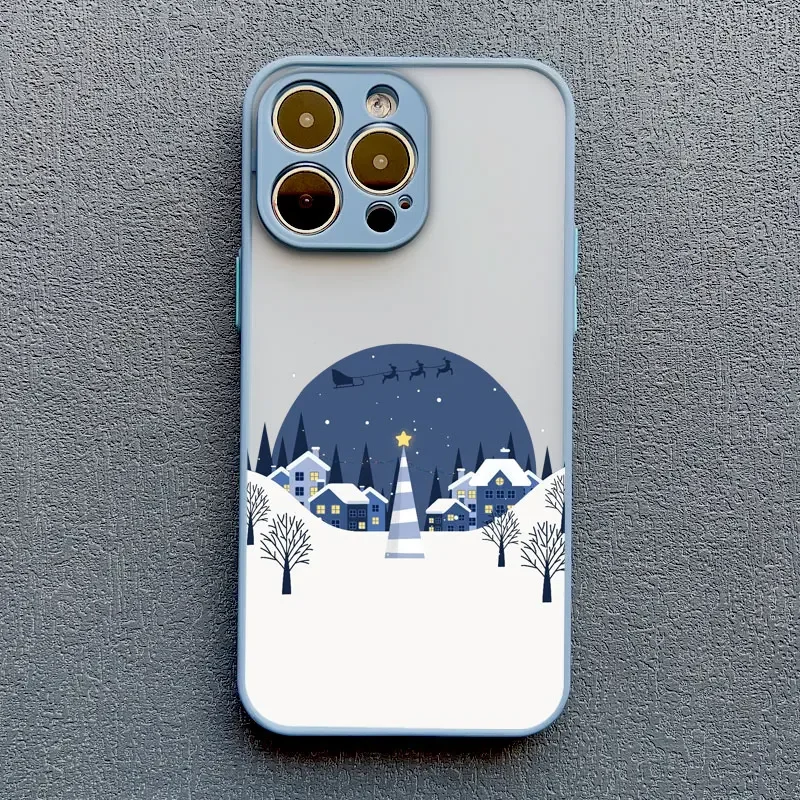 Festive Winter Snow Scene Shockproof Phone Case - Durable Hard Cover s