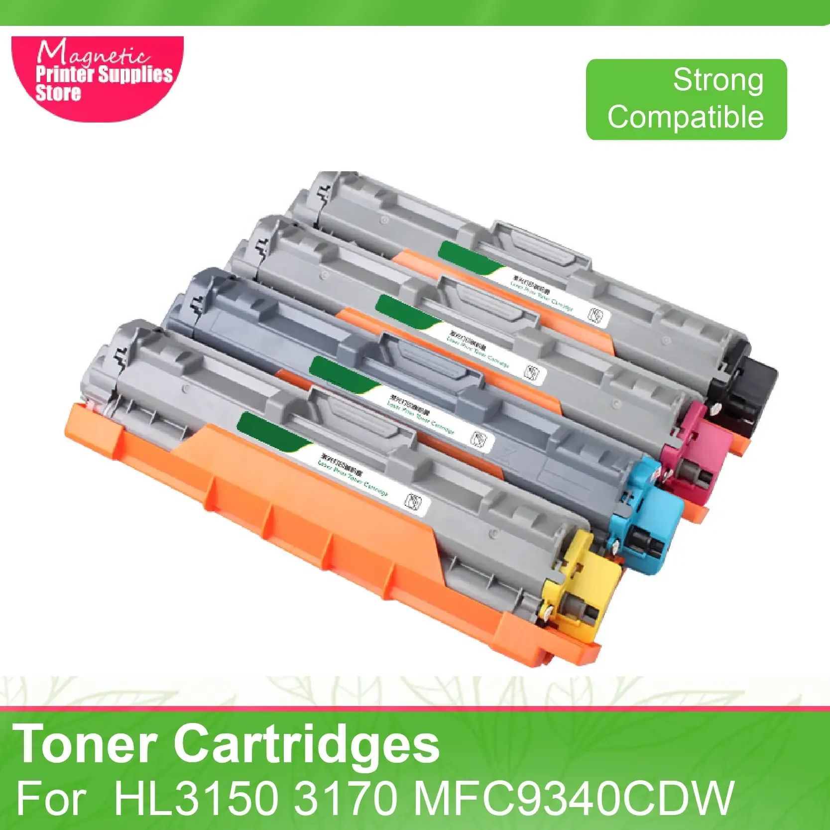 Cartucho de Toner para Brother Compatível para Brother Tn281 285 261 Tn221 Hl3150 3170 9020cdn 9140 Mfc9340cdw Caixa do pó Mfc9330cdw