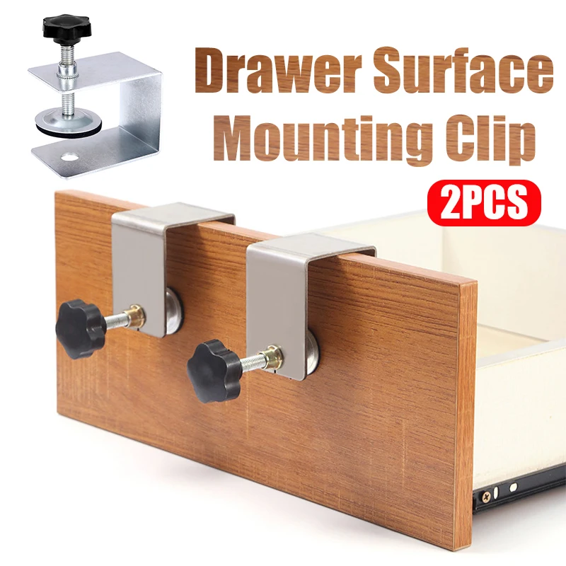 Gabinete Instalação Clamp Zinco Gaveta Fixação Clip Hardware Ajustável Jig Gaveta Frontal Portátil Woodworking Clamp Pcs