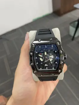 Men Watches Light Luxury Brand Domineering Beauty Trend Pentagram Luminous Wine Barrel Shaped Male Fashion Quartz Clock Watch 1
