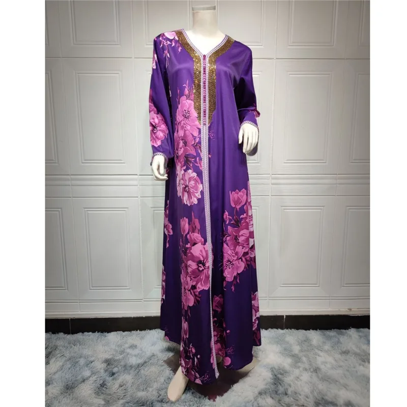 

2023 Caftan Eid вечерние элегантное мусульманское женское платье Рамадан Дубай Abaya Турция ислам Длинные вечерние платья марокканские платья