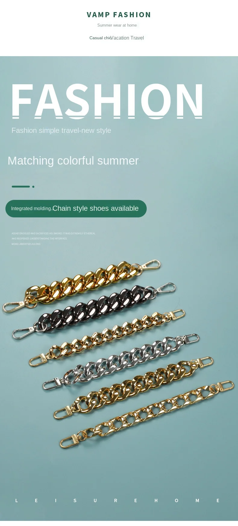 Ketten Schuh Dekoration DIY Abnehmbare für Wiederverwendung Turnschuhe Luxus Marke Charms Frauen Designer Schuhe Charms Zubehör – Detail 2