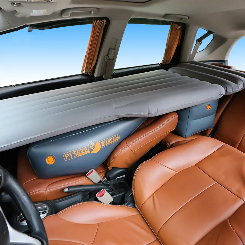Inflatable Air Bed Car Sleeping Mattress Inflatable Camping Mattress Camping Mattress Car Inflatable Mattress Front Slope Pad Inflated Stool Cushions In Rear Seat Gap Self-driving Traveling Supplies Accessories