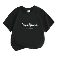 T-shirt imprimé avec lettres de marque pour enfants, haut à manches courtes + short, ensemble de vêtements de sport décontractés à la mode pour garçons et filles de 3 à 12 ans 6