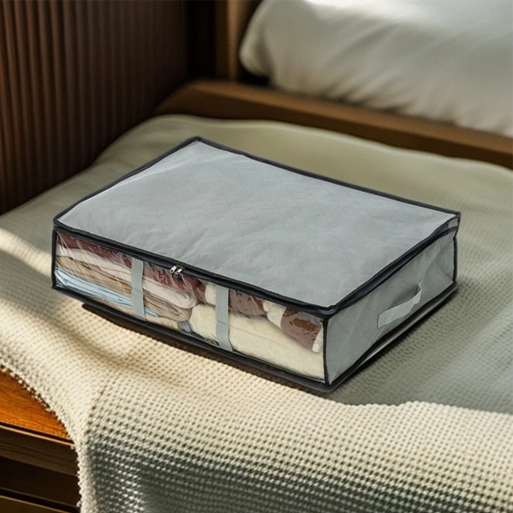 Underbed Storage Bag Foldable Quilt Clothes Storage Bag Large Capacity Dustproof Toys Bags Moisture Dust Proof Proof Organizer 3