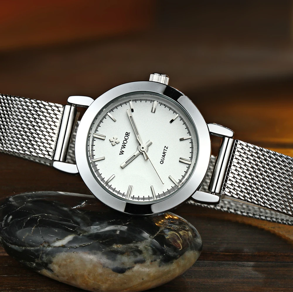 Mode décontracté femme montre résistant à l'eau femme montre-Bracelet en acier inoxydable dames Quartz Bracelet montre fille cadeau_voghion.com