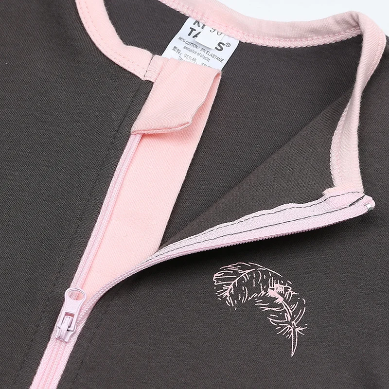 Summer Newborn Baby Boy Clothes Cartoon Print Baby Clothes Girl Romper Cotton Long Sleeve Zipper Infant Romper 6-24 Months baby clothes