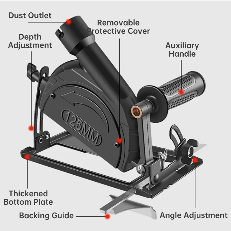 

Angle Grinder Holder Angle Grinder Bracket 45°Adjustable Angle Grinder Stand Angle Grinder Tool Base Hand Fixed Cutter Support