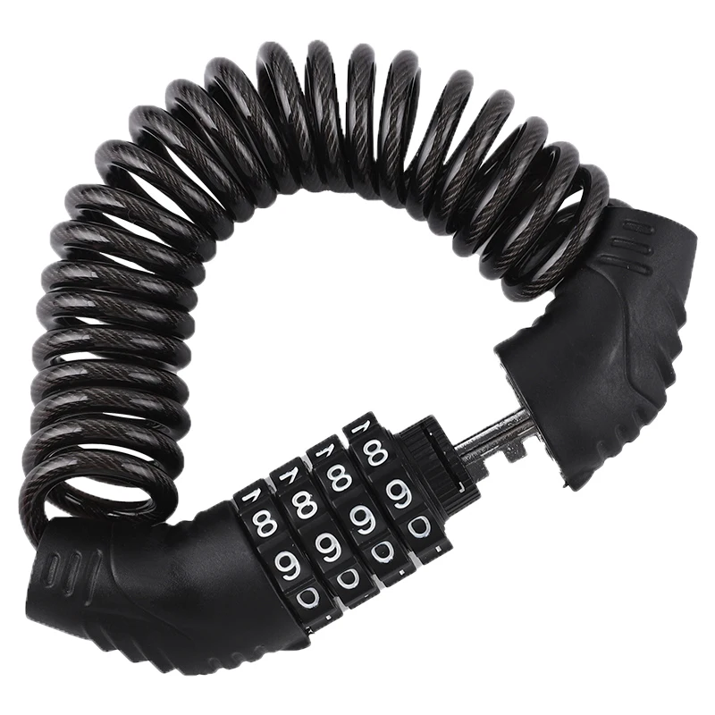 กุญแจล็อคแบบผสมสำหรับหมวกกันน็อค, กุญแจล็อคจักรยาน, กุญแจล็อคแบบผสมป้องกันการโจรกรรม, กุญแจล็อคแบบโซ่สำหรับยานพาหนะไฟฟ้าแบบพกพา, อุปกรณ์เสริมสำหรับจักรยาน 1