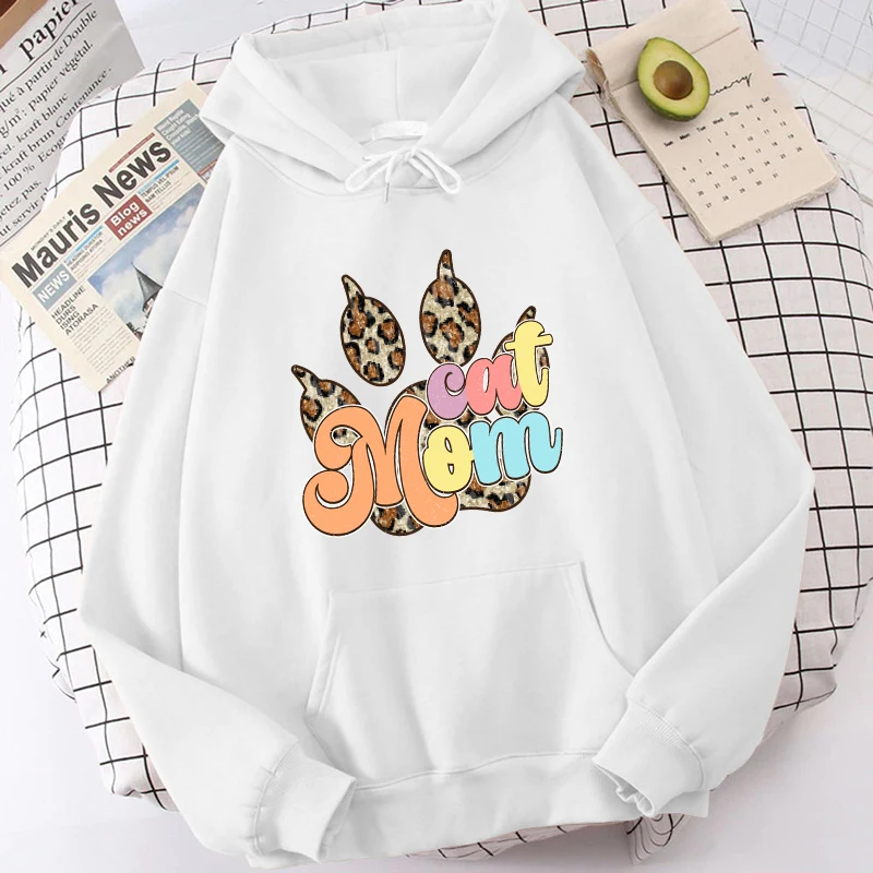

(Premium Hoodie)Fashion Hoodies Funny Cat Hoodie Harajuku Sweatshirts Women Long Sleeve Clothes