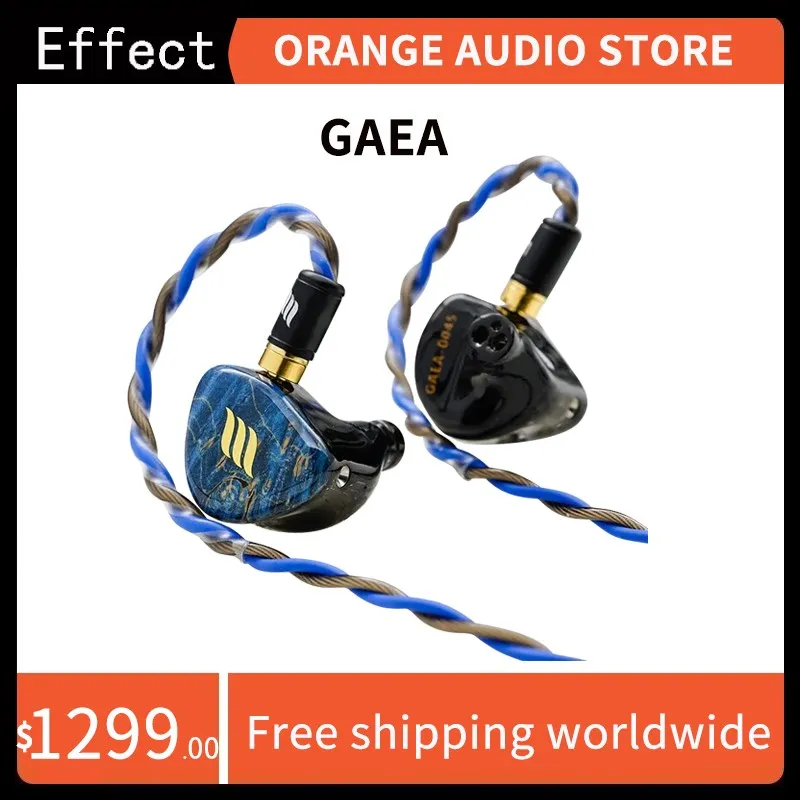 Effetto Audio X Elysian Acoustic Labs: Gaea Hybrid 1Dd + 4Ba Monitor In-Ear Iems Appositamente Sviluppato Dive Pass Ii Doppia Ventilazione