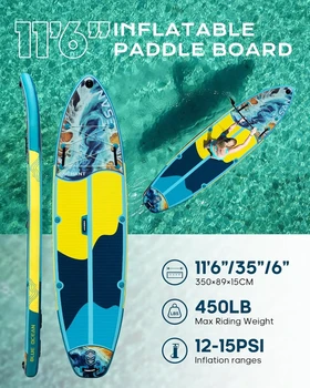 11’6” Extra Wide Paddle Board 1