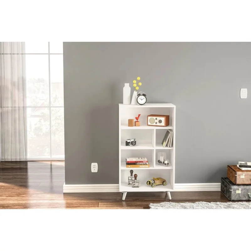 

Polifurniture Sidney Standard Bookcase with 4 Shelves, White